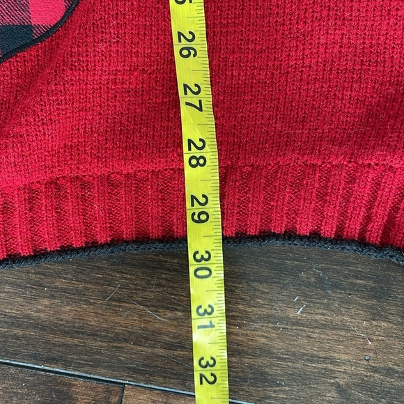 Telluride Dog Sweater Reindeer Elk Plaid Red Size XXL - Picture 9 of 10